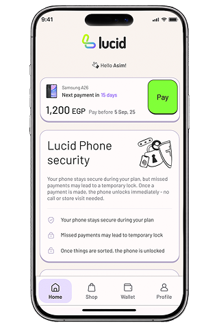 Lucid phone choose your device screen mockup