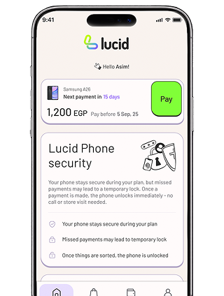 Lucid phone choose your device screen mockup