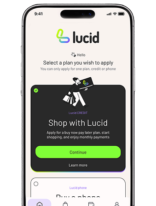 Lucid screen mockup for login page