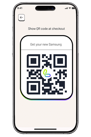 Lucid app QR code phone purchase mockup