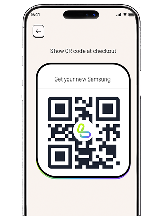 Lucid app QR code phone purchase mockup